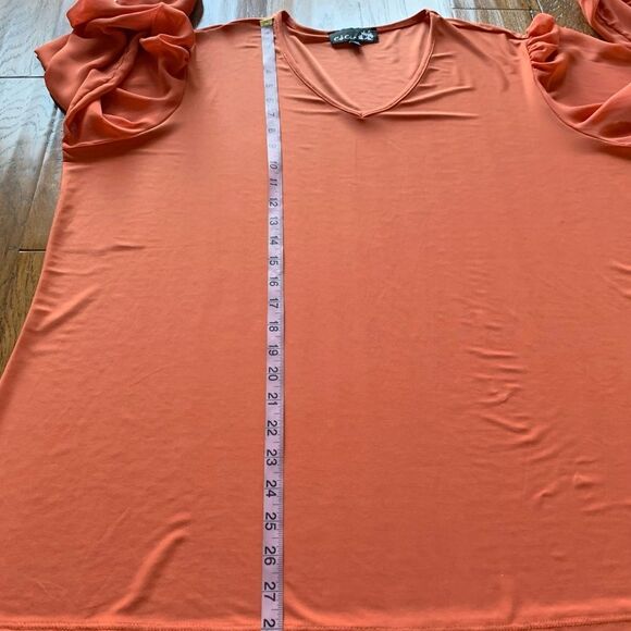 CSC Studio Orange Tangerine Blouse - Picture 10 of 11